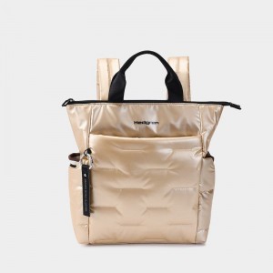 Beige Women's Hedgren Comfy Backpacks | GUQ2688XB