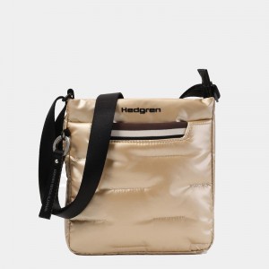 Beige Women's Hedgren Cushy Crossbody Bags | PZJ10038RB