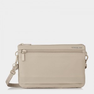 Beige Women's Hedgren Emma Crossbody Bags | SQO2597EV