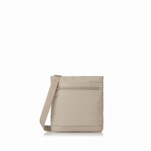 Beige Women's Hedgren Leonce Shoulder Bags | PZP1957XX