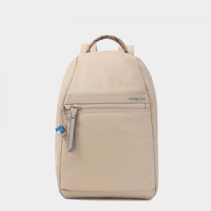 Beige Women's Hedgren Vogue Rfid Backpacks | UUU6746KZ