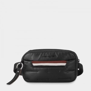 Black Women's Hedgren Snug Belt Bags | AQJ5155AR