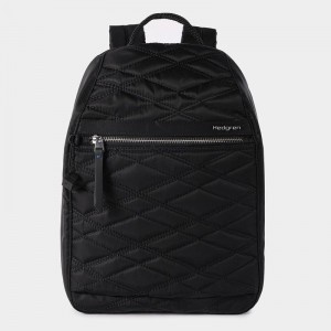 Black Women's Hedgren Vogue Large Rfid Backpacks | WWC1365KH