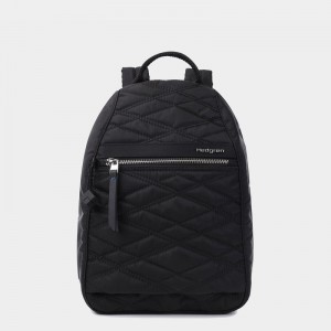 Black Women's Hedgren Vogue Rfid Backpacks | LJC3517OH