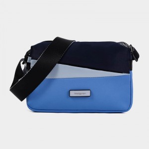 Blue Women's Hedgren Neutron Small Crossbody Bags | EHL2993QI