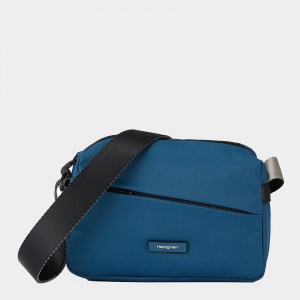 Blue Women's Hedgren Neutron Small Crossbody Bags | TJZ2118DM