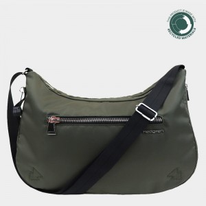 Dark Green Women's Hedgren Ann Crossbody Bags | SYE6359AT