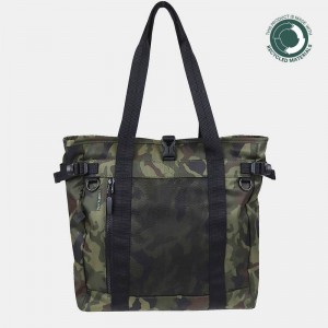 Green Black Women's Hedgren Summit Sustainably Made Tote Bags | LVS9449AQ