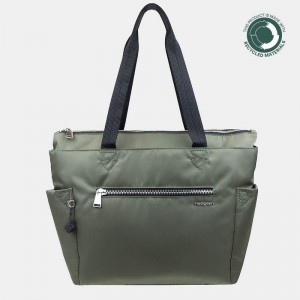 Green Women's Hedgren Margaret Sustainably Made Tote Bags | VSR2575GI