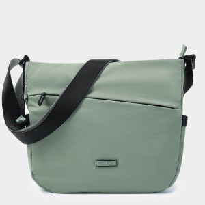 Green Women's Hedgren Milky Way Crossbody Bags | OHM1452BJ