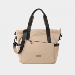 Grey Beige Women's Hedgren Galactic Tote Bags | SBV2724JF