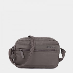 Grey Brown Women's Hedgren Maia Crossbody Bags | JKI4484SK