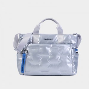 Light Blue Women's Hedgren Softy Handbag | AQS436ET