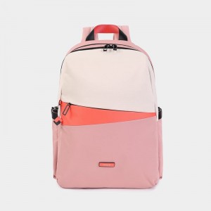 Pink Orange Women's Hedgren Cosmos Backpacks | NZQ9615PJ