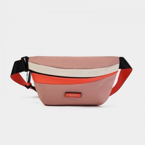 Pink Orange Women's Hedgren Halo Belt Bags | JWB8053LX