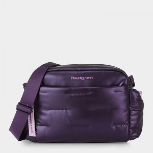 Purple Deep Blue Women's Hedgren Cozy Shoulder Bags | NNM2027YD