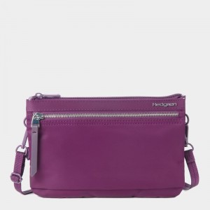 Purple Women's Hedgren Emma Crossbody Bags | CUI369HF