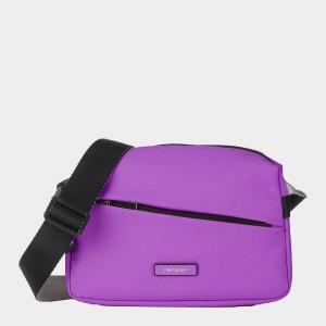 Purple Women's Hedgren Neutron Small Crossbody Bags | CLO4068YY