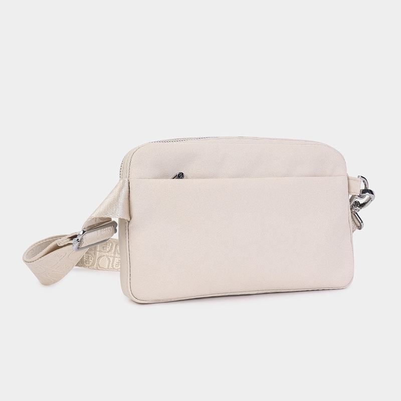 Beige Women's Hedgren Americano Belt Bags | MQU2279LE