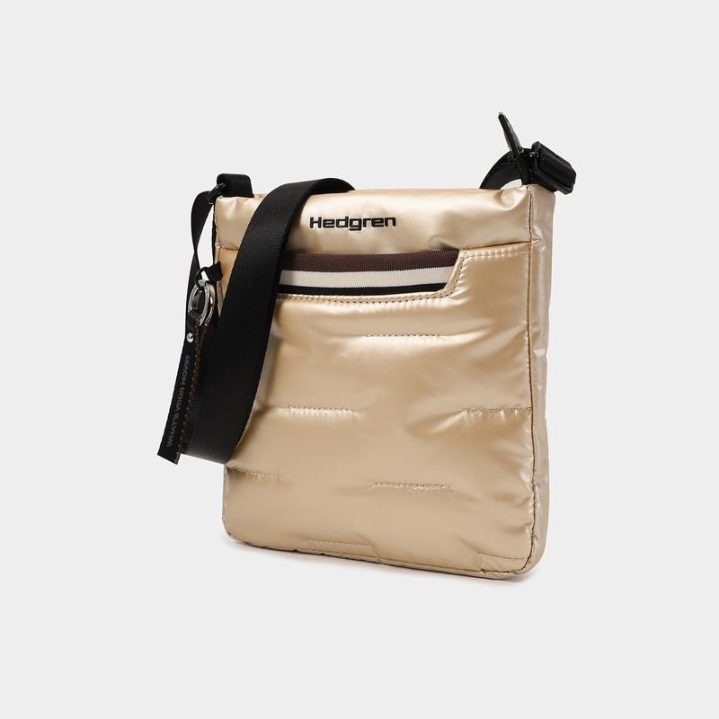 Beige Women's Hedgren Cushy Crossbody Bags | PZJ10038RB