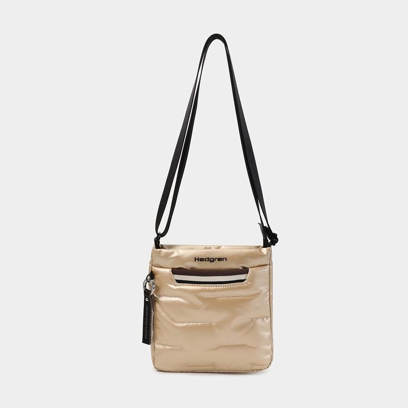 Beige Women's Hedgren Cushy Crossbody Bags | PZJ10038RB