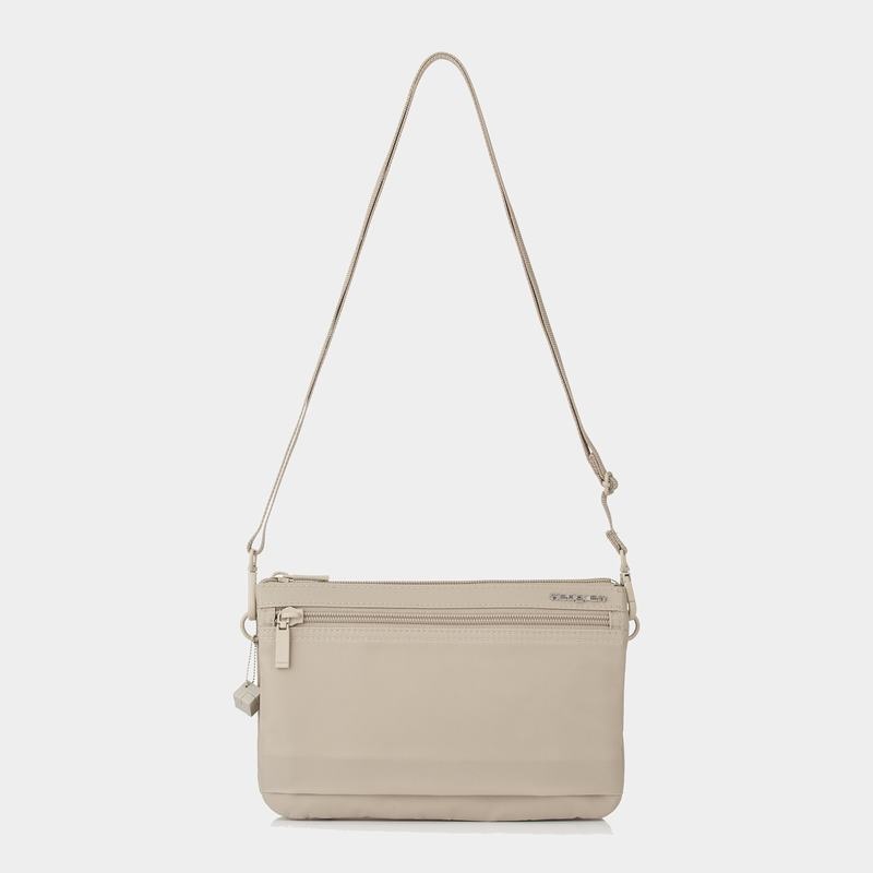 Beige Women's Hedgren Emma Crossbody Bags | SQO2597EV