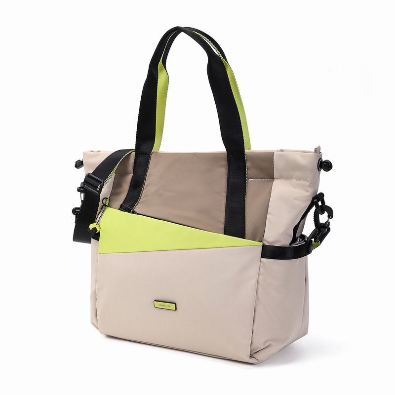 Beige Women's Hedgren Galactic Tote Bags | ADV6468HR