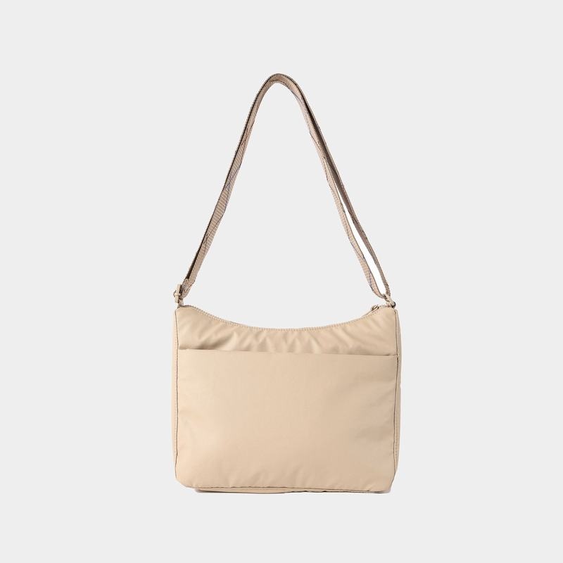 Beige Women's Hedgren Harper's Rfid Shoulder Bags | BMZ2274FS