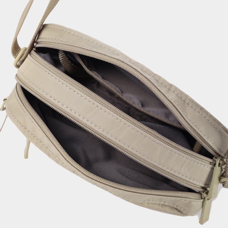 Beige Women's Hedgren Maia Crossbody Bags | WLL1559CQ