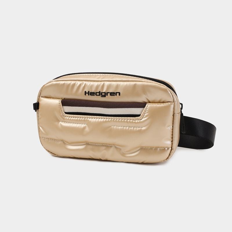 Beige Women's Hedgren Snug Belt Bags | BSU1988SW