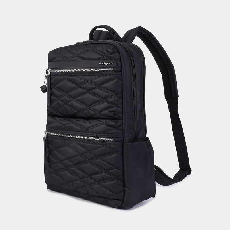 Black Women's Hedgren Ava Backpacks | QEO648XJ