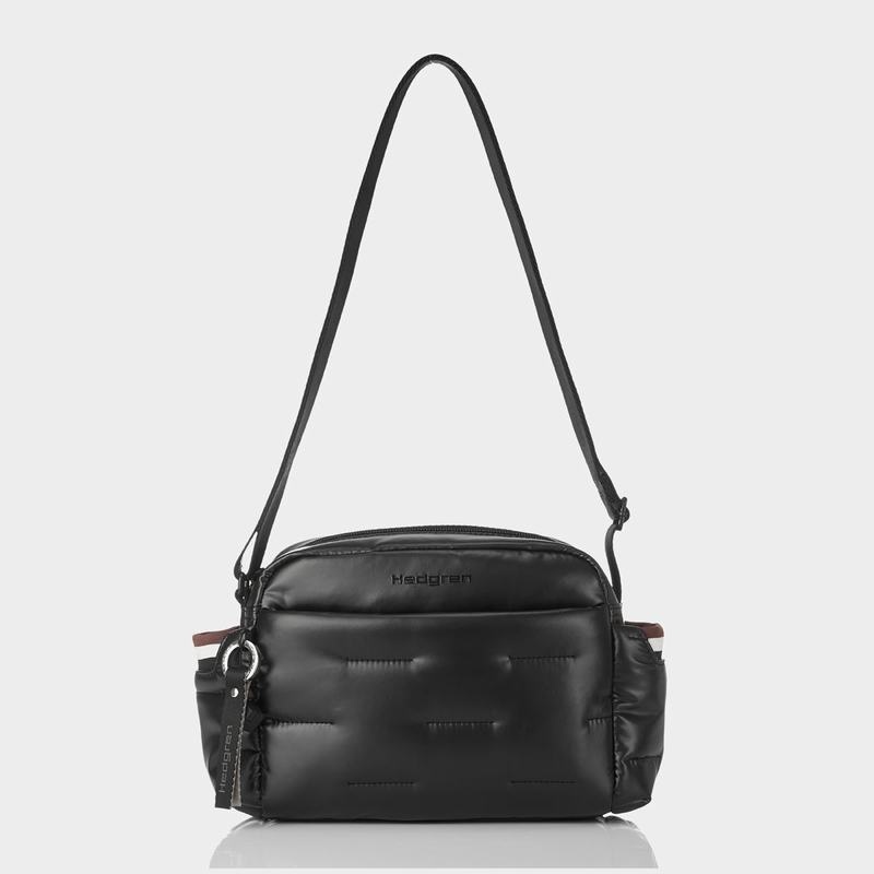 Black Women's Hedgren Cozy Shoulder Bags | ZCE5099LA