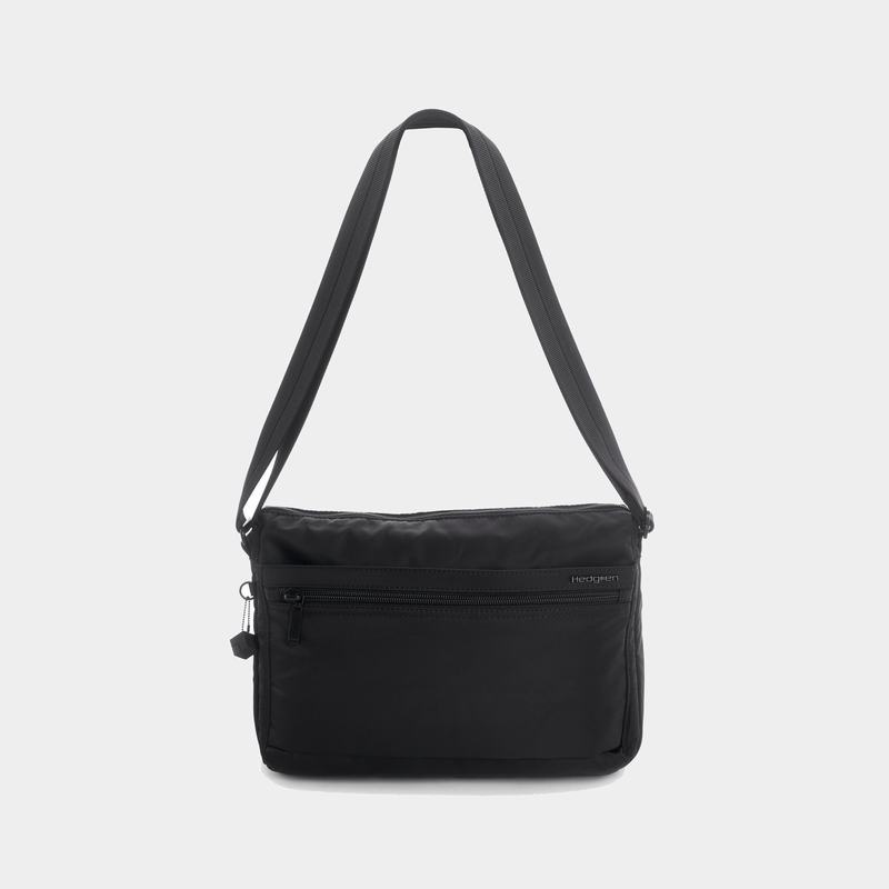 Black Women's Hedgren Eye Medium Shoulder Bags | ASY161QS