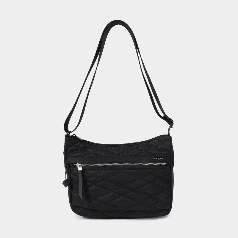 Black Women's Hedgren Harpers Crossbody Bags | RIE8962RC