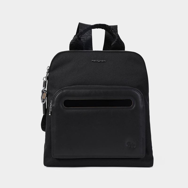 Black Women\'s Hedgren Latte Backpacks | UAR6357HN