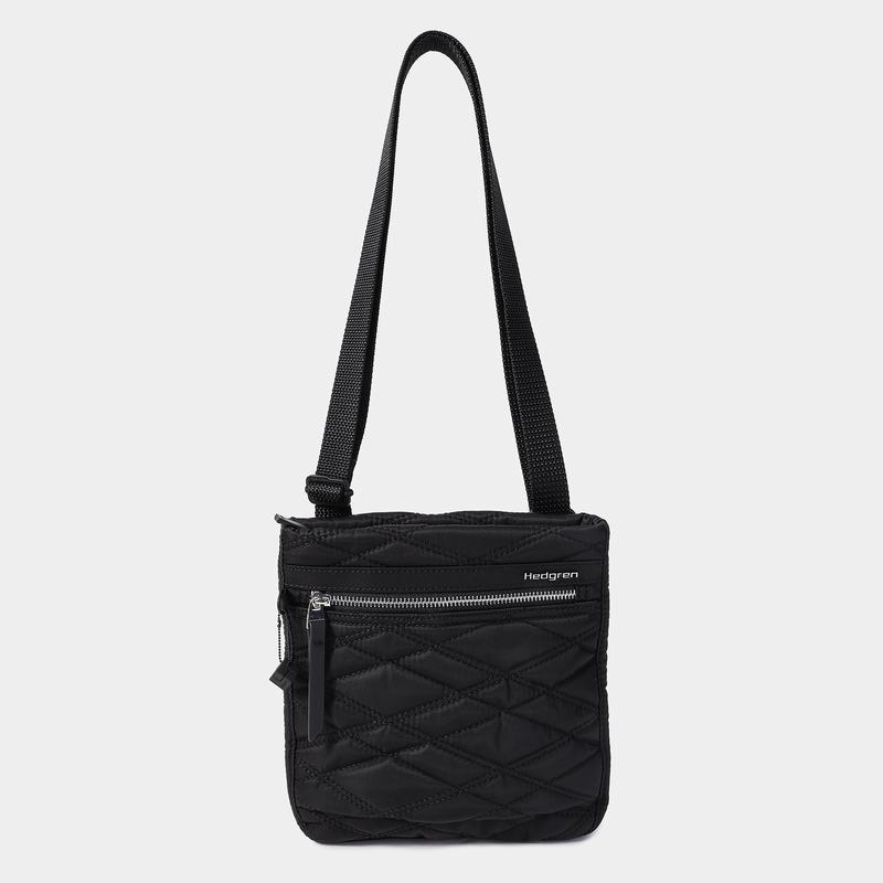 Black Women's Hedgren Leonce Crossbody Bags | EHJ1027QX