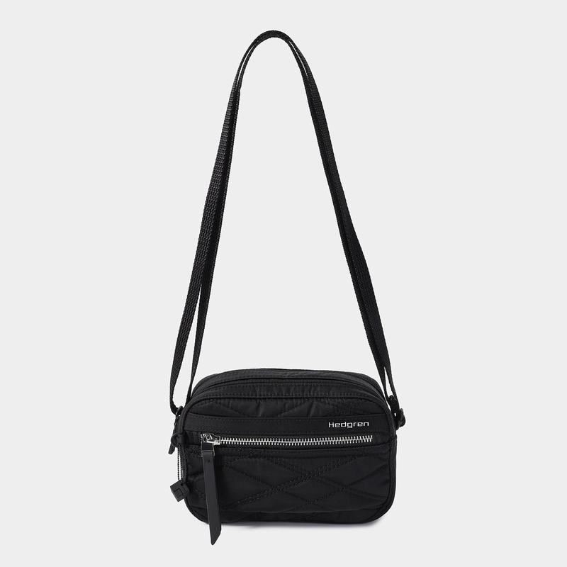 Black Women's Hedgren Maia Crossbody Bags | VHF8457ZL