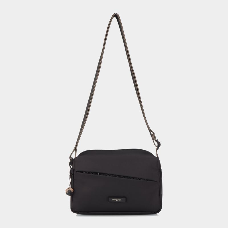 Black Women's Hedgren Neutron Small Crossbody Bags | FXA7822FV