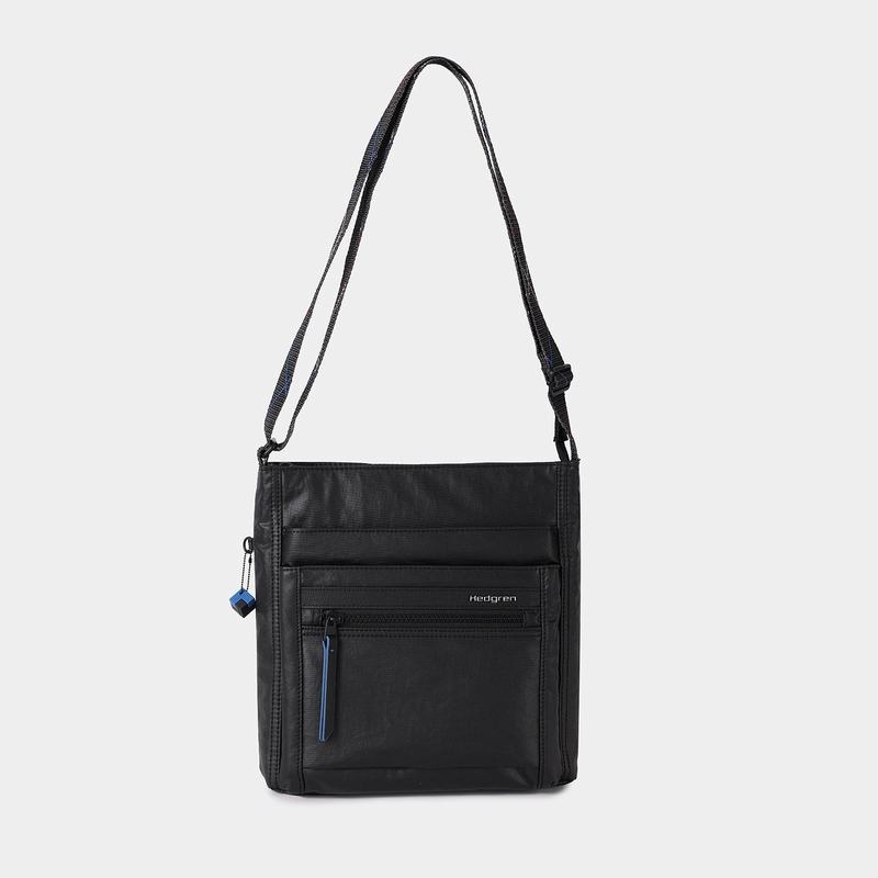 Black Women's Hedgren Orva Rfid Shoulder Bags | NSI2015KF