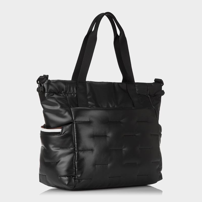 Black Women's Hedgren Puffer Tote Bags | IYD477AR