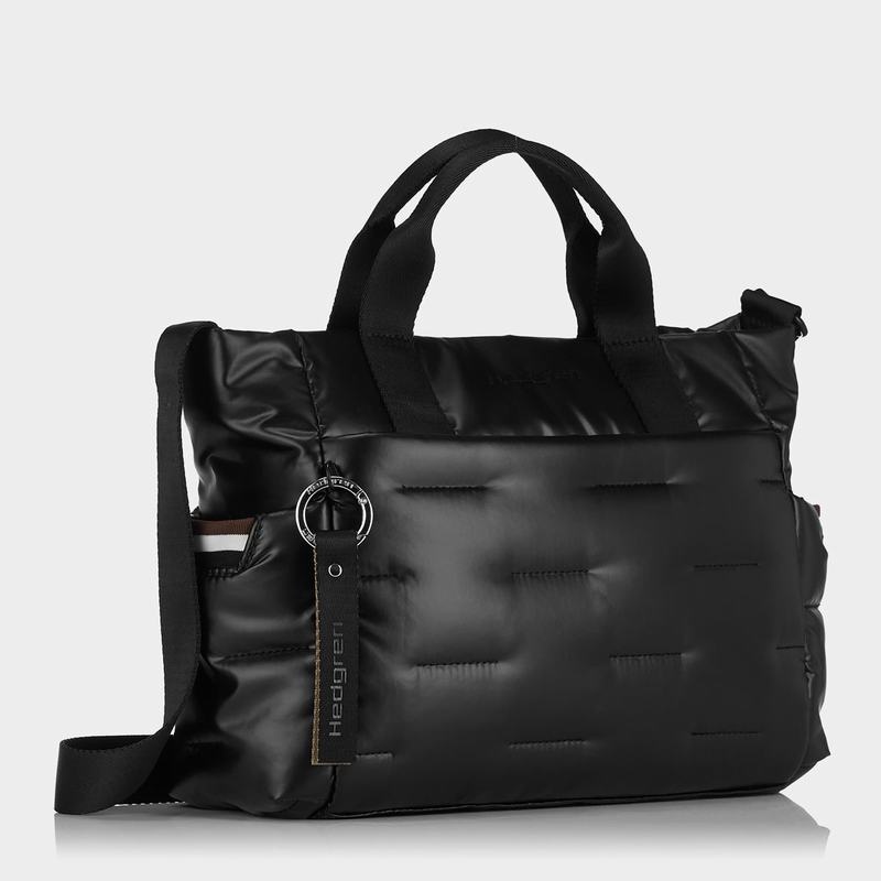 Black Women's Hedgren Softy Handbag | RPD5129NB