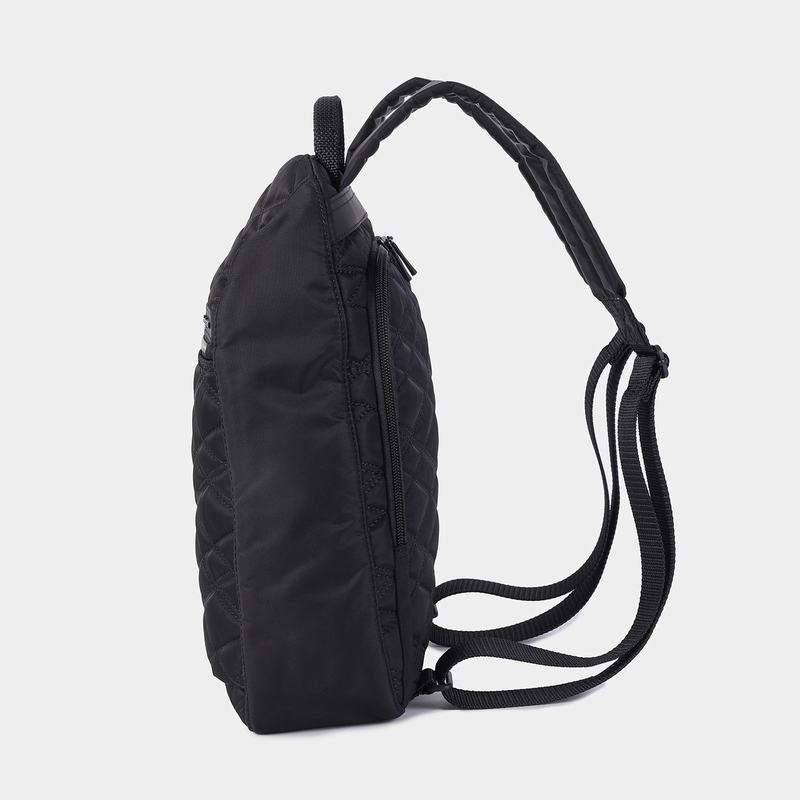 Black Women's Hedgren Vogue Large Backpacks | CDP822HJ