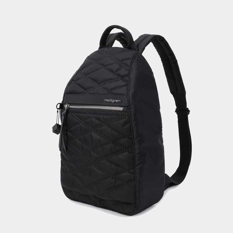 Black Women's Hedgren Vogue Rfid Backpacks | LJC3517OH