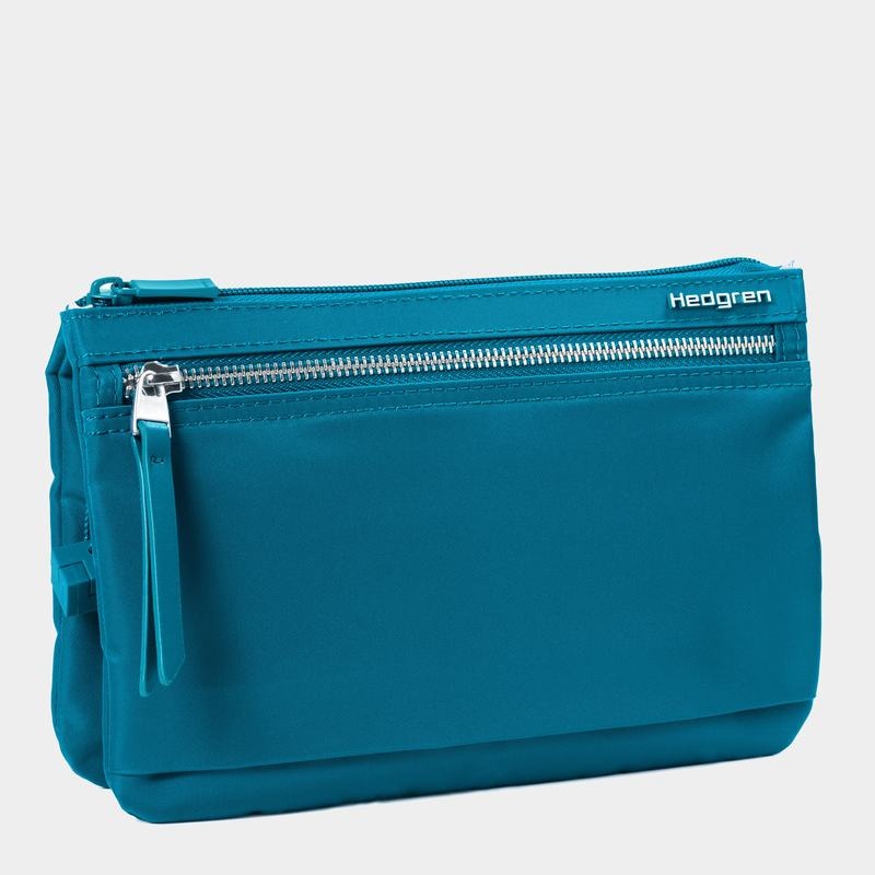 Blue Women's Hedgren Emma Crossbody Bags | CKW3941EU