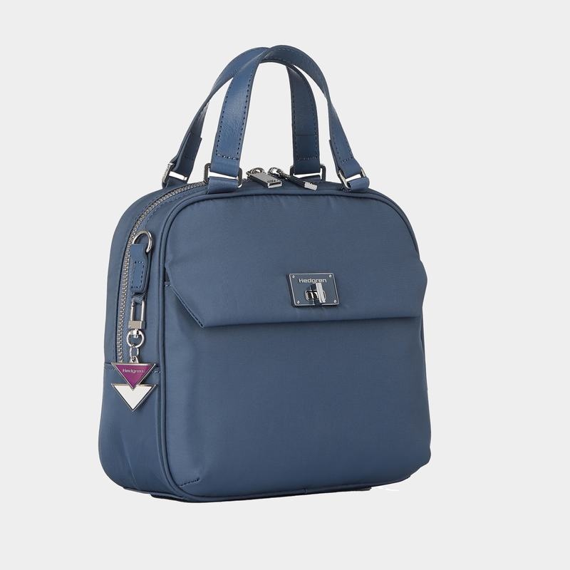 Blue Women's Hedgren Even Handbag | FBS3477JB