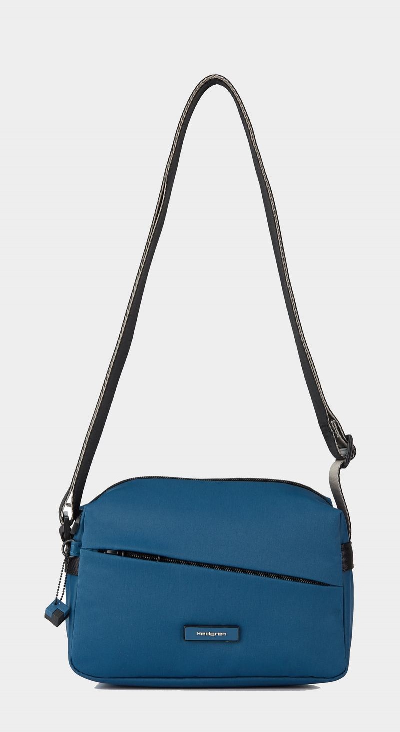 Blue Women's Hedgren Neutron Small Crossbody Bags | TJZ2118DM