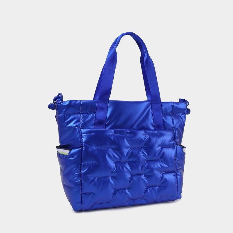 Blue Women's Hedgren Puffer Tote Bags | WUL3430RR