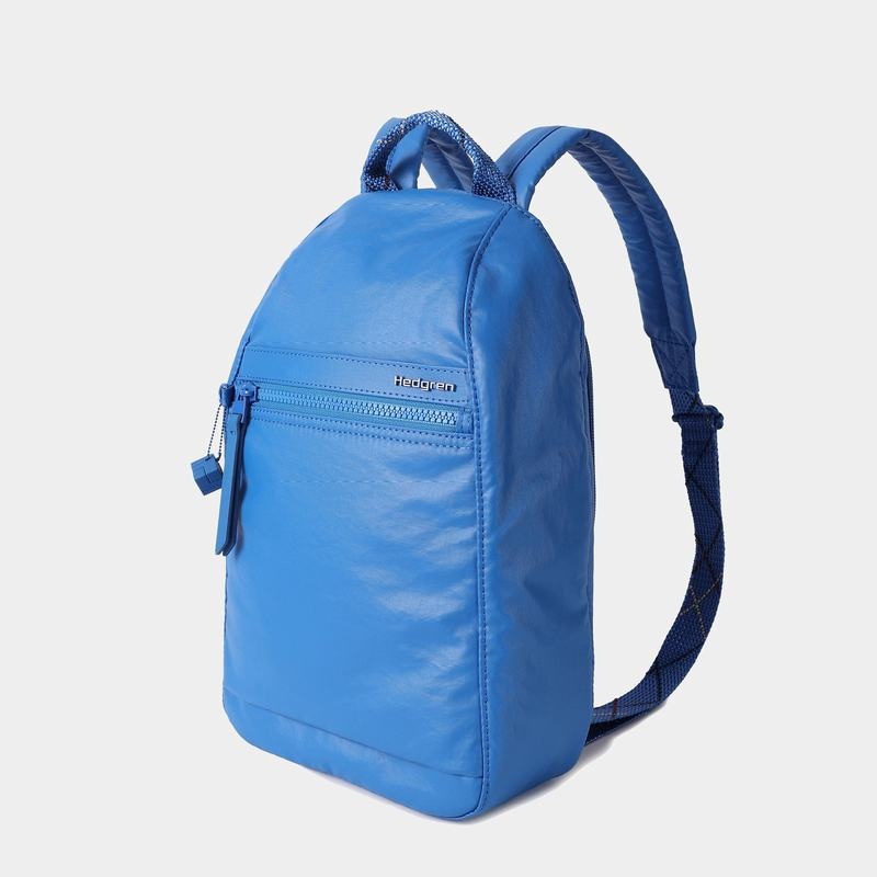 Blue Women's Hedgren Vogue Rfid Backpacks | EQU8138WI