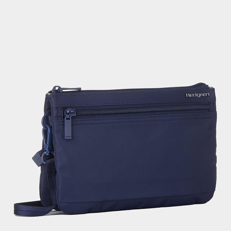 Dark Blue Women's Hedgren Emma Crossbody Bags | LKW9414UO