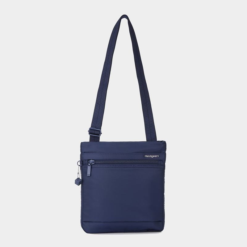 Dark Blue Women's Hedgren Leonce Shoulder Bags | YHG7298HC